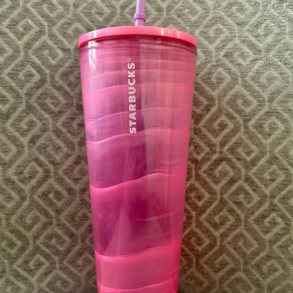 Starbucks Other - Starbucks Pink Wave Tumbler with Lid